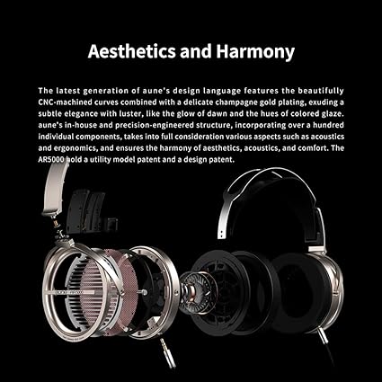 Aune AR5000 Open-Back Headphone w/ headphone stand (Call/Email For Availability)