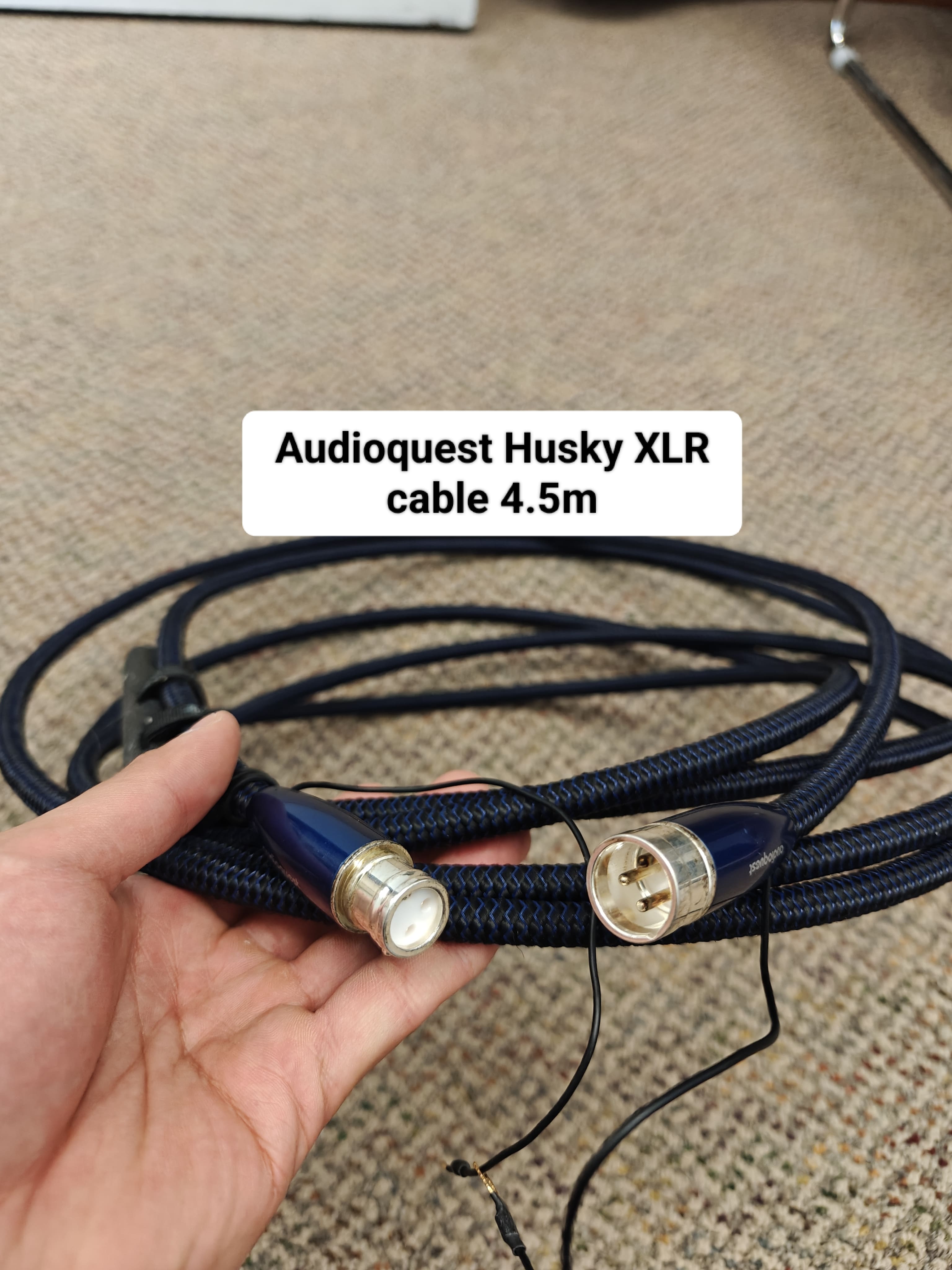 Audioquest Husky Subwoofer XLR Cable (Pre-Owned) 4.5m
