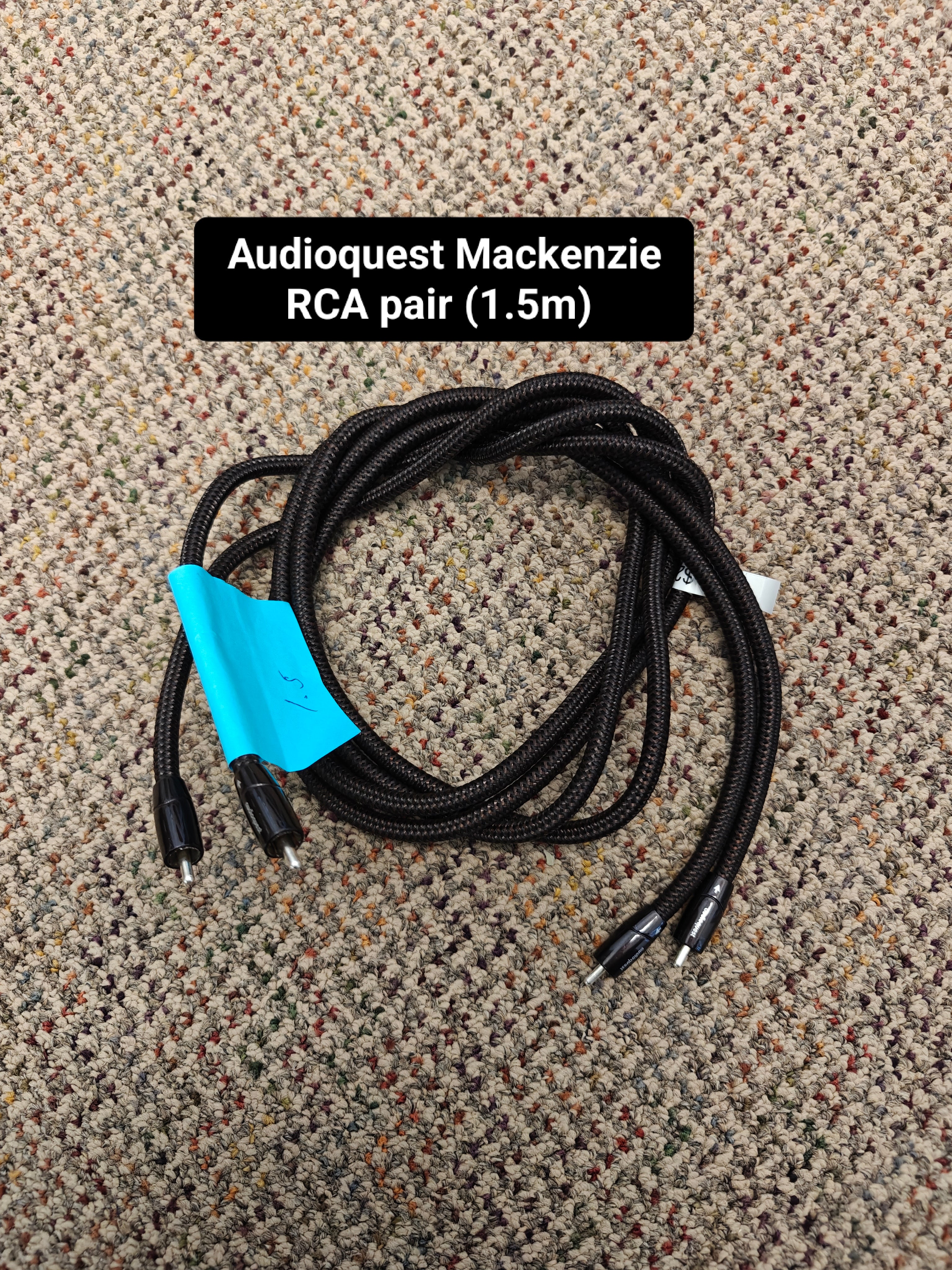 Audioquest Mackenzie RCA pair (Display) 1.5m