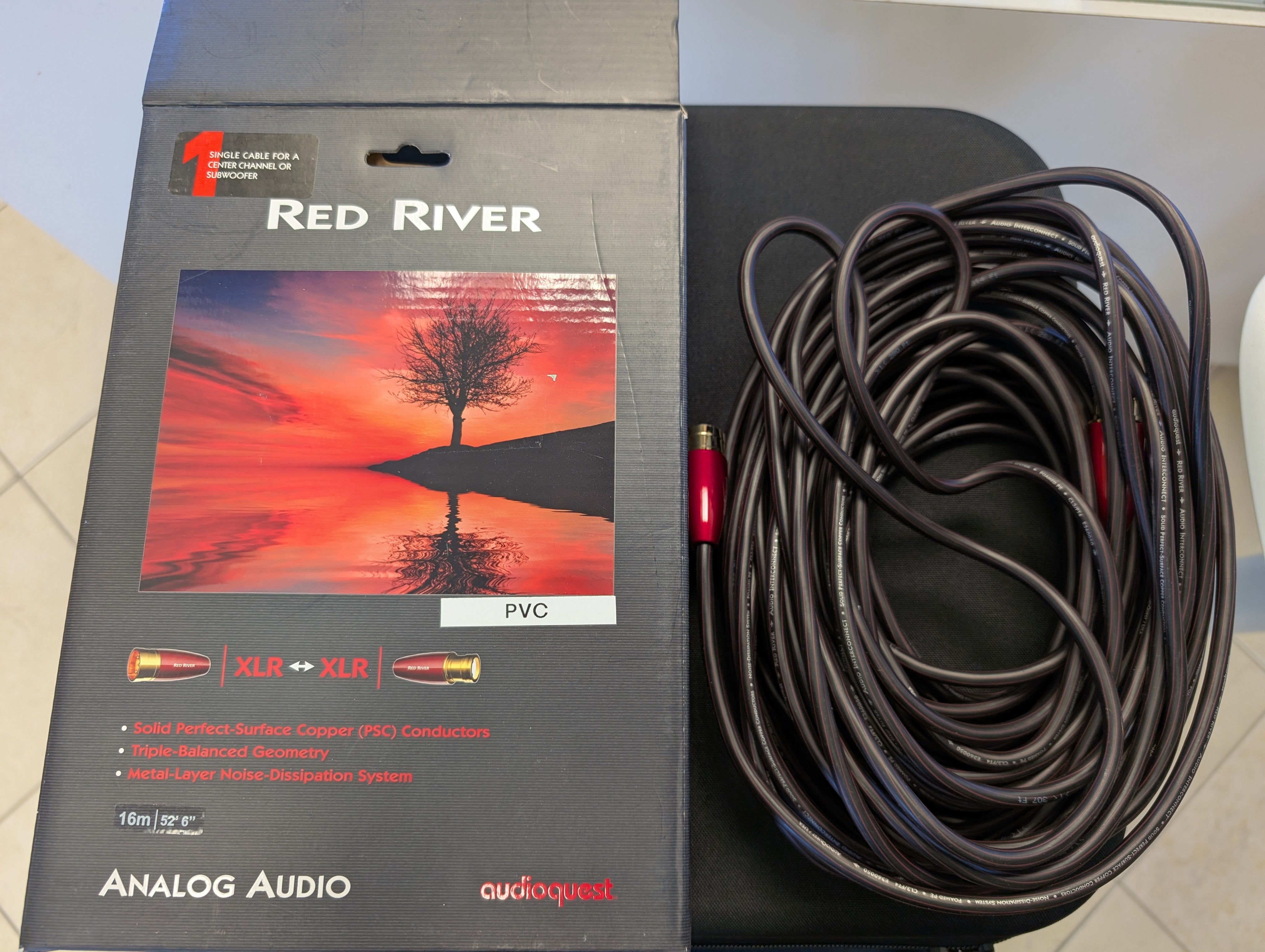 Audioquest Red River Single XLR Cable 16m (Demo)